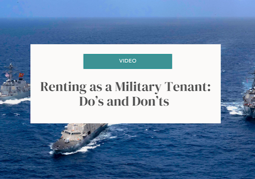 renting as a military tenant